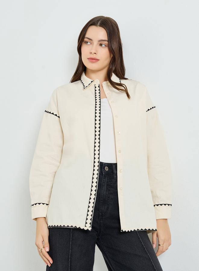 ستايلي قميص مطرز للنساء - Image 5